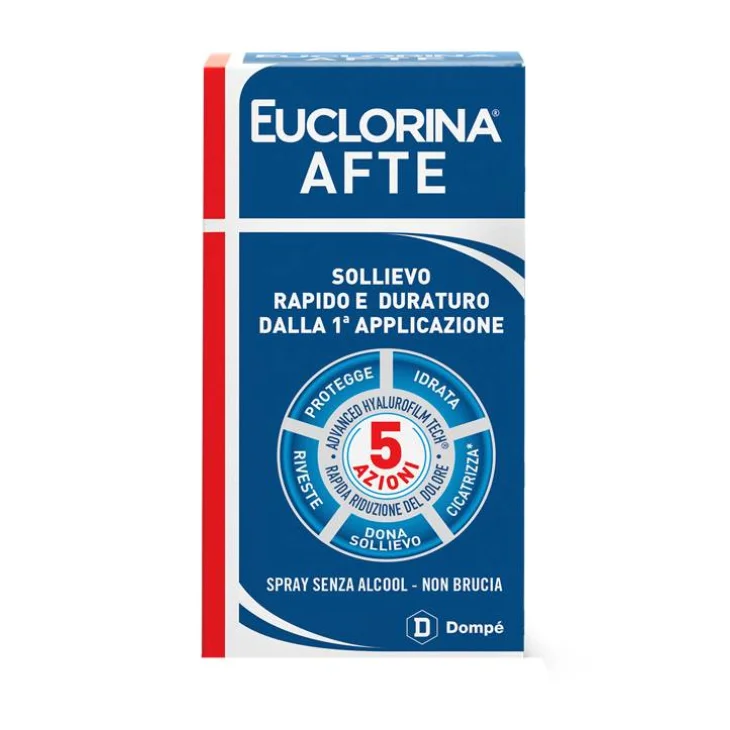 Domp&eacute; Euclorina Afte Spray 15 ml