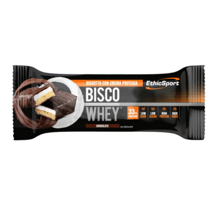 Ethic Sport Bisco Whey Chocolate Barretta Proteica Gusto Cioccolato 40 g Ethic Sport Bisco Whey Chocolate Barretta Proteica Gusto Cioccolato 40 g