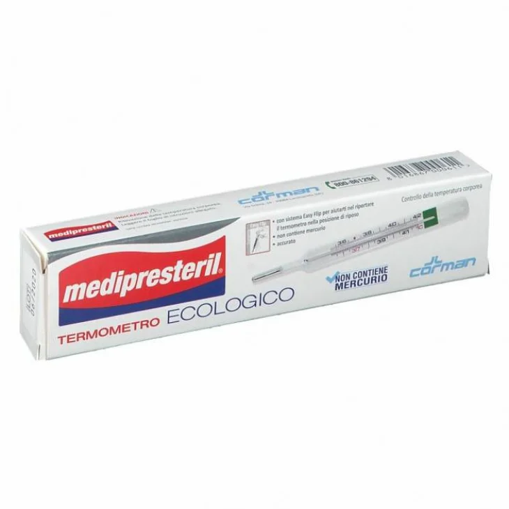 Medipresteril Termometro ecologico a galinstano 1 pezzo Medipresteril Termometro ecologico a galinstano 1 pezzo