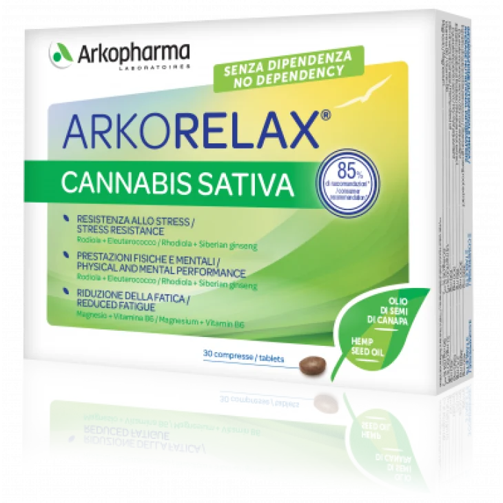 Arkopharma Arkorelax Cannabis Sativa Contro lo Stress 30 Compresse Arkopharma Arkorelax Cannabis Sativa Contro lo Stress 30 Compresse