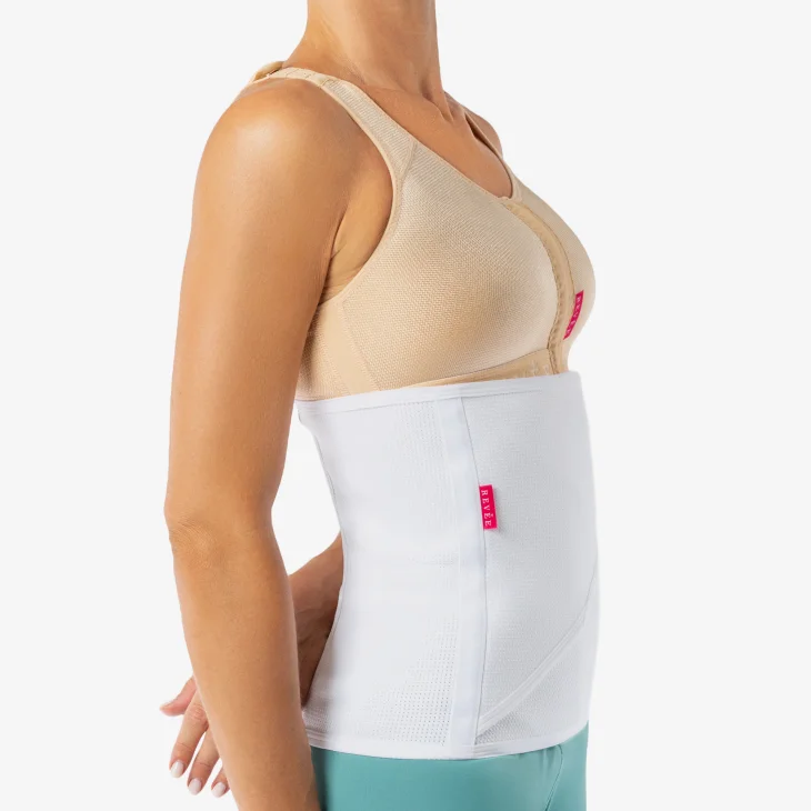 Rev&eacute;e Binder Fascia Addominale Post Operatoria White Taglia S 26cm