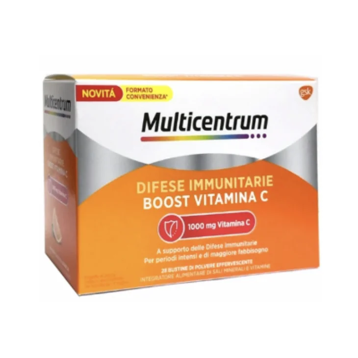 Multicentrum Difese Immunitarie BOOST VITAMINA C 28 bustine Multicentrum Difese Immunitarie BOOST VITAMINA C 28 bustine