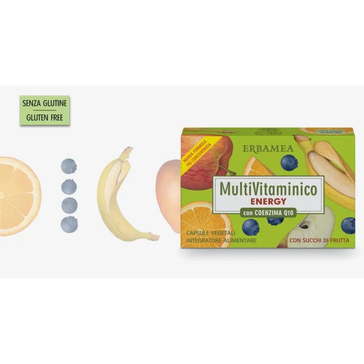 Erbamea Multivitaminico Energy con Coenzima Q10 24 Compresse