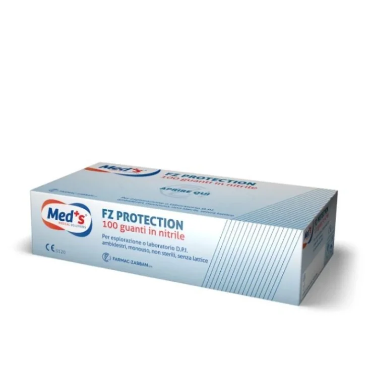 Med's Guanti Protection Z Nitrile Senza Polvere Dpi Misura L
