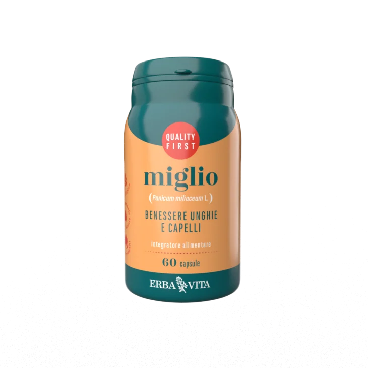 Erba Vita Miglio Integratore per i Capelli 60 capsule Erba Vita Miglio Integratore per i Capelli 60 capsule