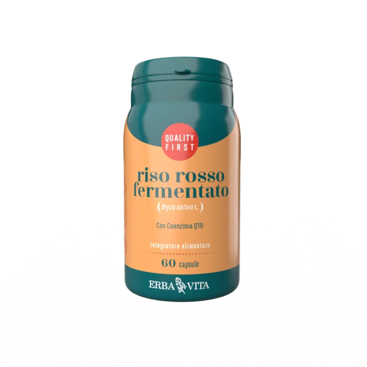Erba Vita Riso Rosso Fermentato Integratore per Cuore e Circolazione 60 capsule