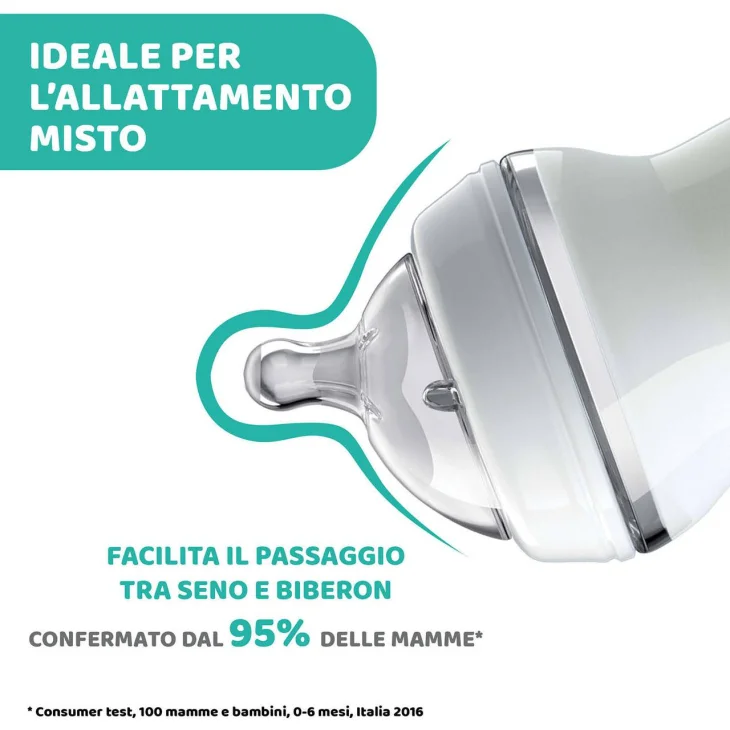 Chicco Biberon Natural Feeling Vetro 0M+ 150 Ml