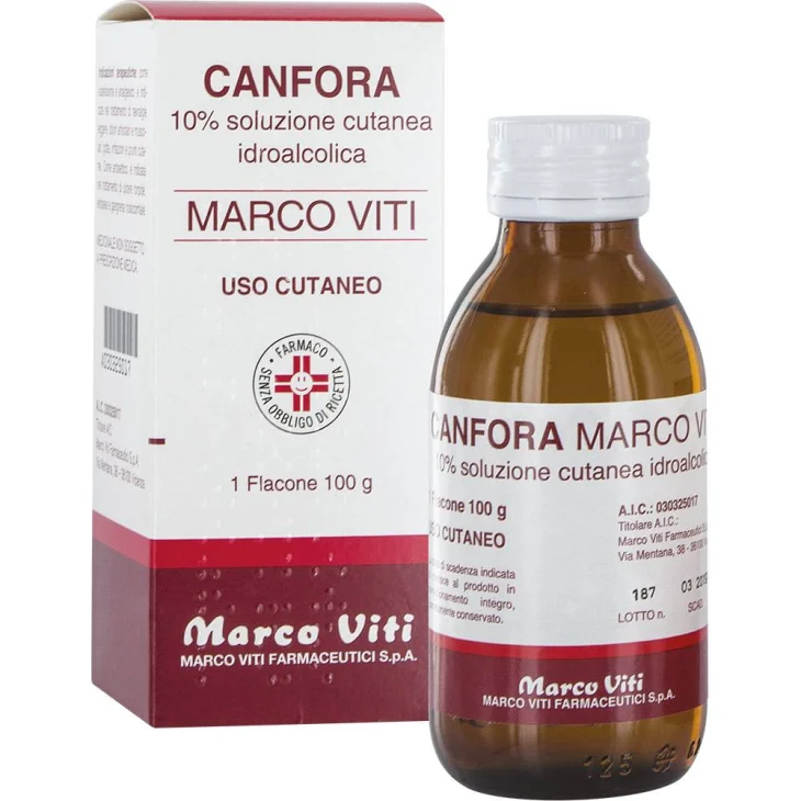 Marco Viti Canfora 10% Sol. Cut. Idroalcolica 100 g Marco Viti Canfora 10% Sol. Cut. Idroalcolica 100 g
