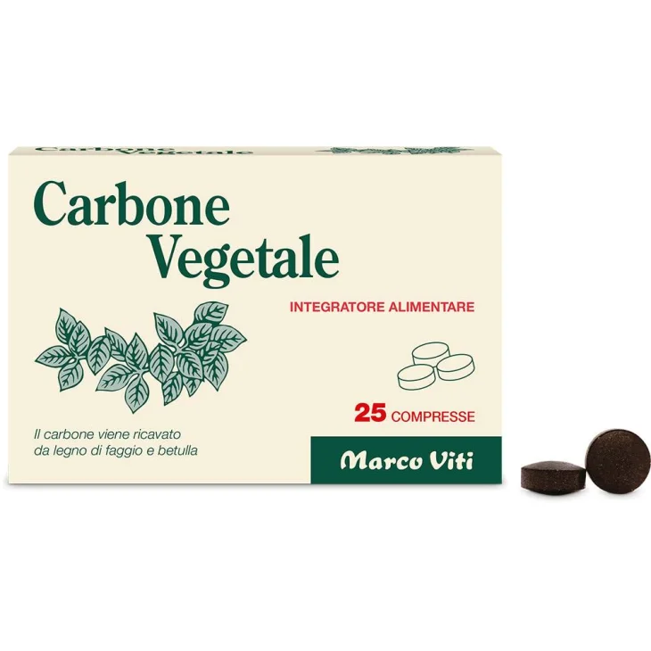 Marco Viti Carbone Vegetale Blister 25 compresse Marco Viti Carbone Vegetale Blister 25 compresse