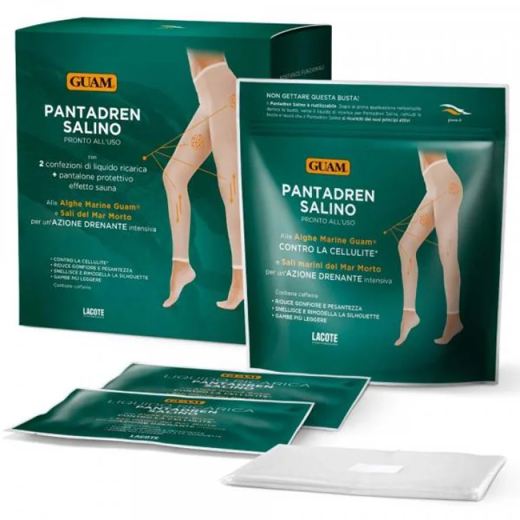Guam Pantadren Salino + 2 Buste Liquido Ricarica + Pantalone Effetto Sauna