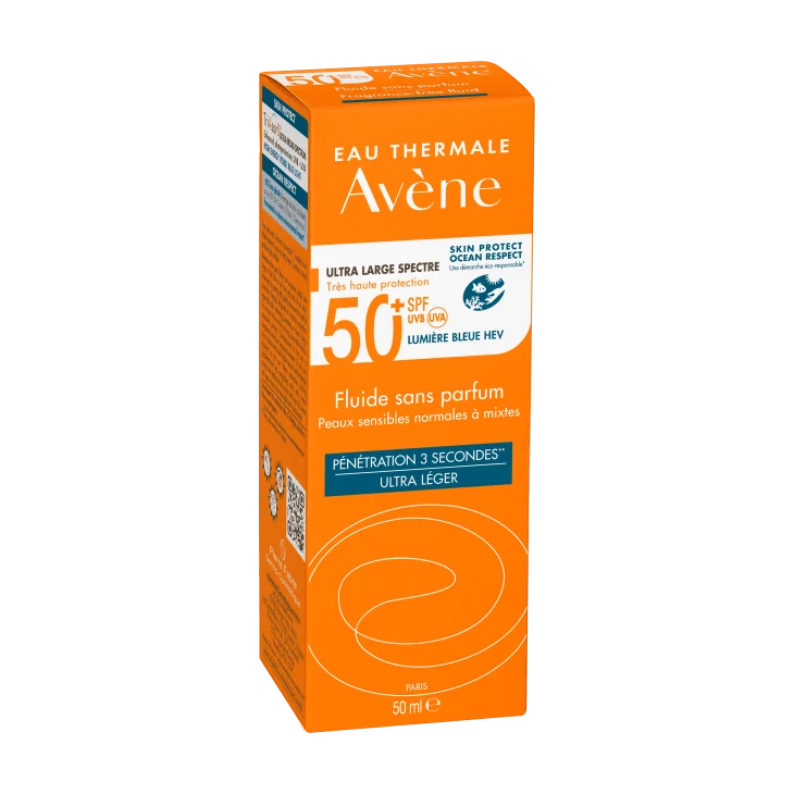 Av&egrave;ne Fluido Senza Profumo SPF 50+ Solare Viso 50 ML