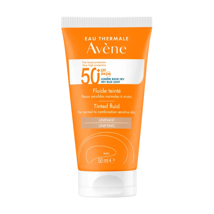 Av&egrave;ne Fluido Colorato SPF 50+ Solare Viso 50 ML