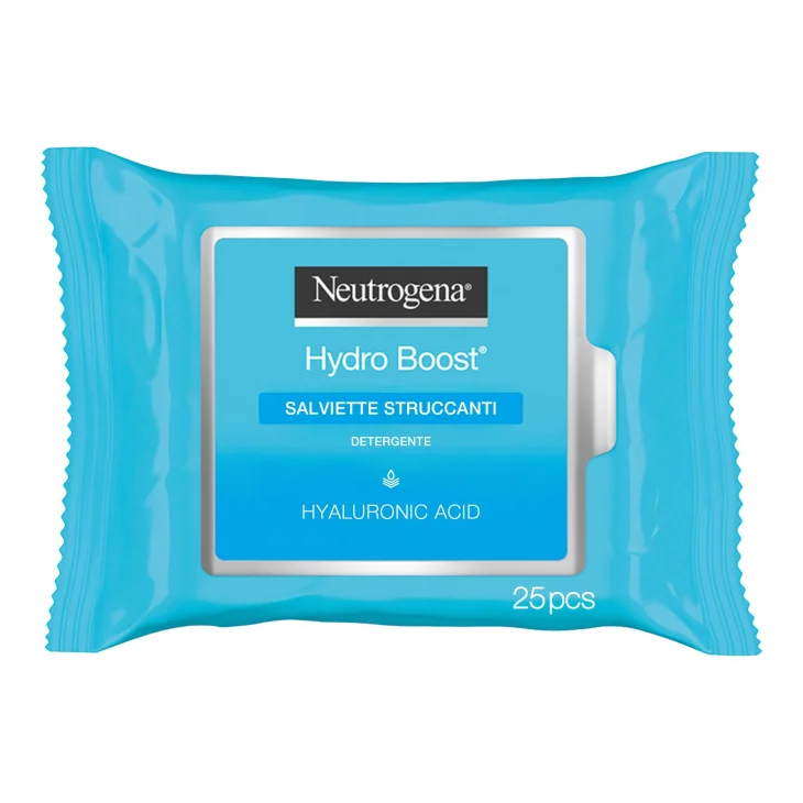 Neutrogena Hydro Boost Salviettine Struccanti Viso con Acido Ialuronico 25 pezzi Neutrogena Hydro Boost Salviettine Struccanti Viso con Acido Ialuronico 25 pezzi