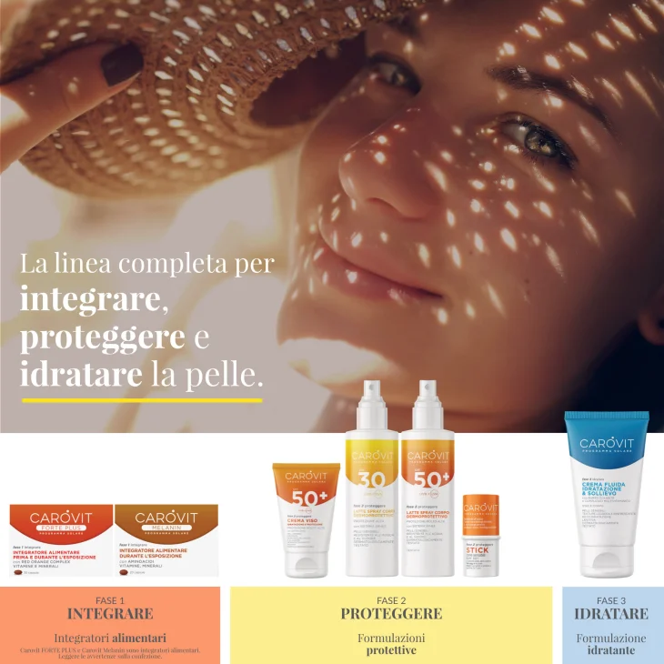 Carovit Programma Solare Latte Spray Corpo Dermoprotettivo Spf 30 200 ml