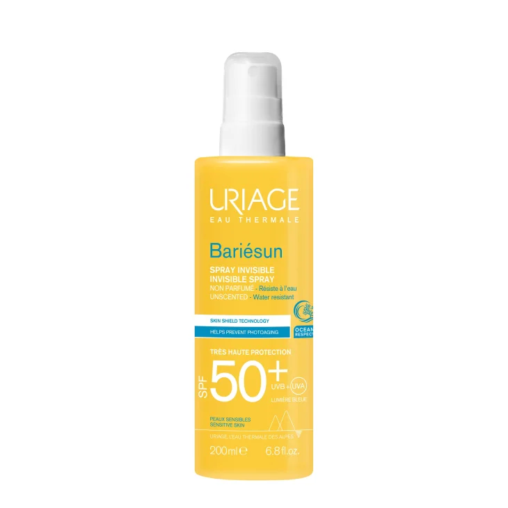 Uriage Bari&eacute;sun Spray Invisibile SPF50+ Senza Profumo Viso e Corpo 200 ml