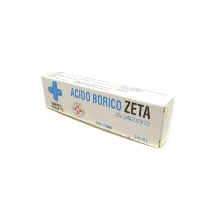 ACIDO BORICO (ZETA FARMACEUTICI)*ung derm 30 g 3% ACIDO BORICO (ZETA FARMACEUTICI)*ung derm 30 g 3%