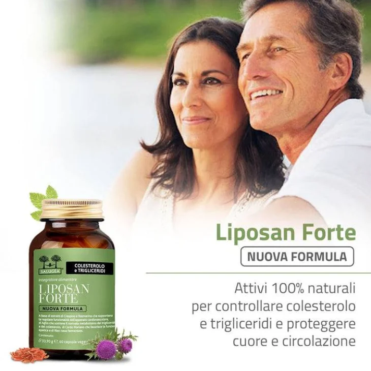 Salugea Liposan Forte Integratore Contro Colesterolo e Trigliceridi 60 capsule Salugea Liposan Forte Integratore Contro Colesterolo e Trigliceridi 60 capsule