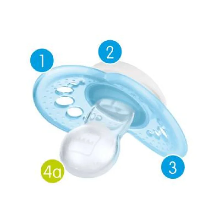 Mam Original 6+ Succhietto Silicone Day&Night Femmina 2 pezzi