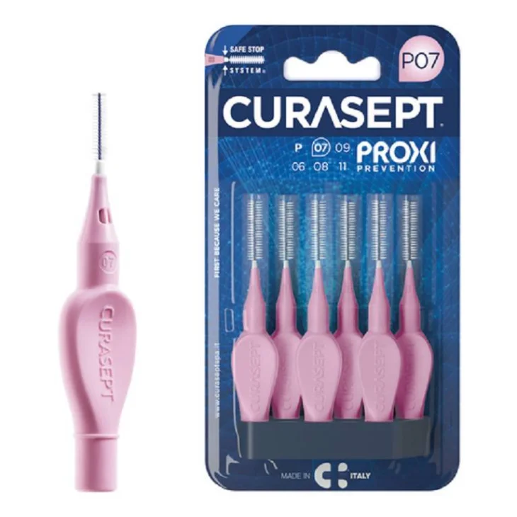 Curasept Proxi Prevention P07 Rosa Scovolini Interdentali 0.7mm 6 Pezzi Curasept Proxi Prevention P07 Rosa Scovolini Interdentali 0.7mm 6 Pezzi
