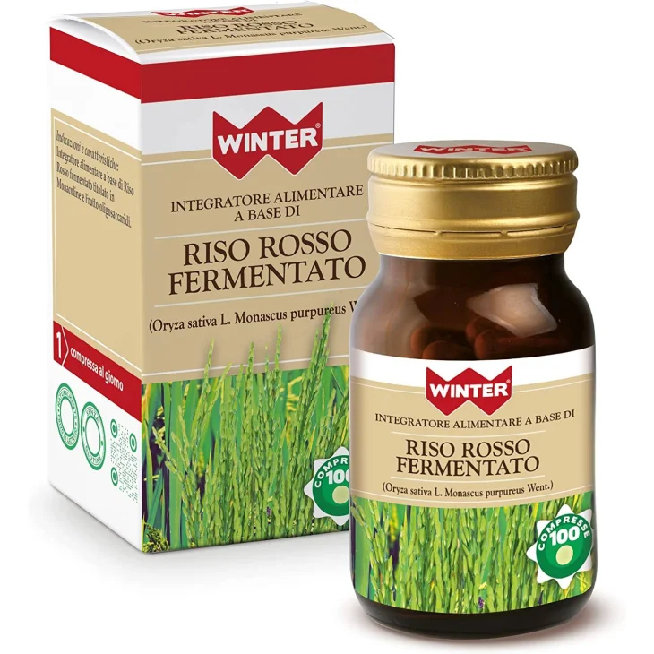Winter Riso Rosso Fermentato Integratore per il Controllo del Colesterolo 100 compresse Winter Riso Rosso Fermentato Integratore per il Controllo del Colesterolo 100 compresse