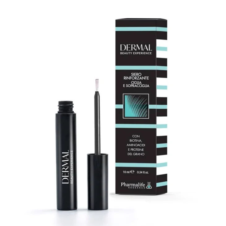 Dermal Mascara Siero rinforzante per ciglia e sopracciglia 10 ml Dermal Mascara Siero rinforzante per ciglia e sopracciglia 10 ml