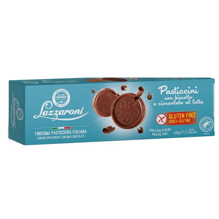 PASTICCINI BISCOTTO/CIOCCOLATO AL LATTE 100 G PASTICCINI BISCOTTO/CIOCCOLATO AL LATTE 100 G