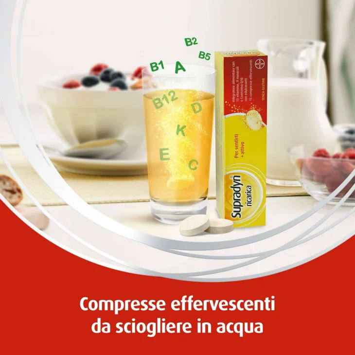 Supradyn Ricarica Compresse Effervescenti Integratore di Vitamine e Minerali 30 compresse Supradyn Ricarica Compresse Effervescenti Integratore di Vitamine e Minerali 30 compresse