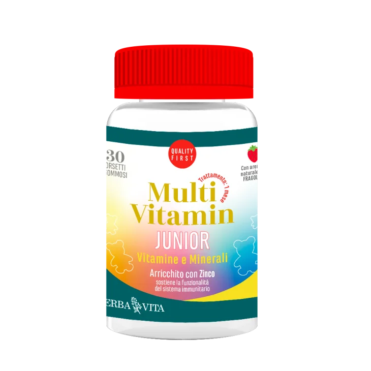Erba Vita Multi Vitamin Junior Integratore di Vitamine per Bambini 30 Gommose Erba Vita Multi Vitamin Junior Integratore di Vitamine per Bambini 30 Gommose