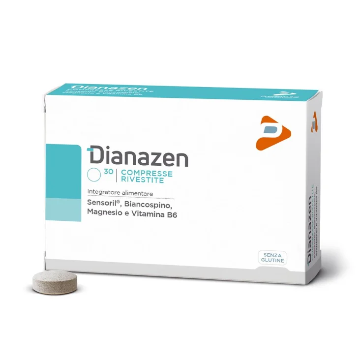Dianazen Integratore per il Rilassamento e il Benessere Mentale 30 compresse Dianazen Integratore per il Rilassamento e il Benessere Mentale 30 compresse