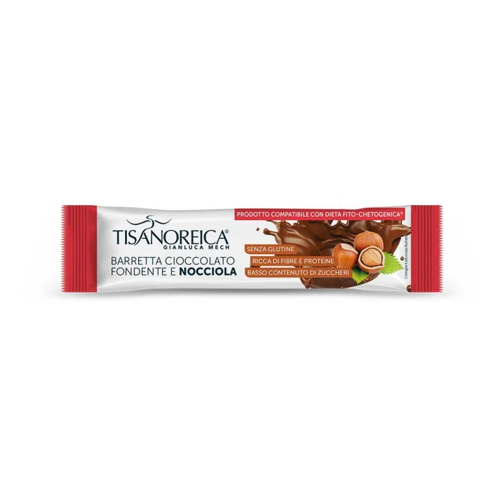 Tisanoreica Barretta Cioccolato Fondente e Nocciola per Dieta Chetogenica 35g Tisanoreica Barretta Cioccolato Fondente e Nocciola per Dieta Chetogenica 35g