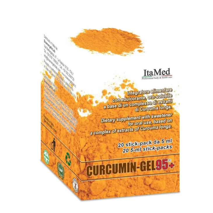 Itamed Curcumin Gel 95+ Integratore a Base di Curcuma per il Sistema Immunitario 20 Stick Itamed Curcumin Gel 95+ Integratore a Base di Curcuma per il Sistema Immunitario 20 Stick