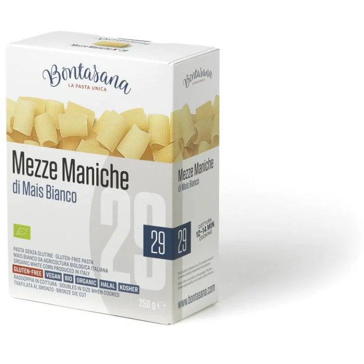 BONTASANA MEZZE MANICHE MAIS BIANCO 250 G BONTASANA MEZZE MANICHE MAIS BIANCO 250 G