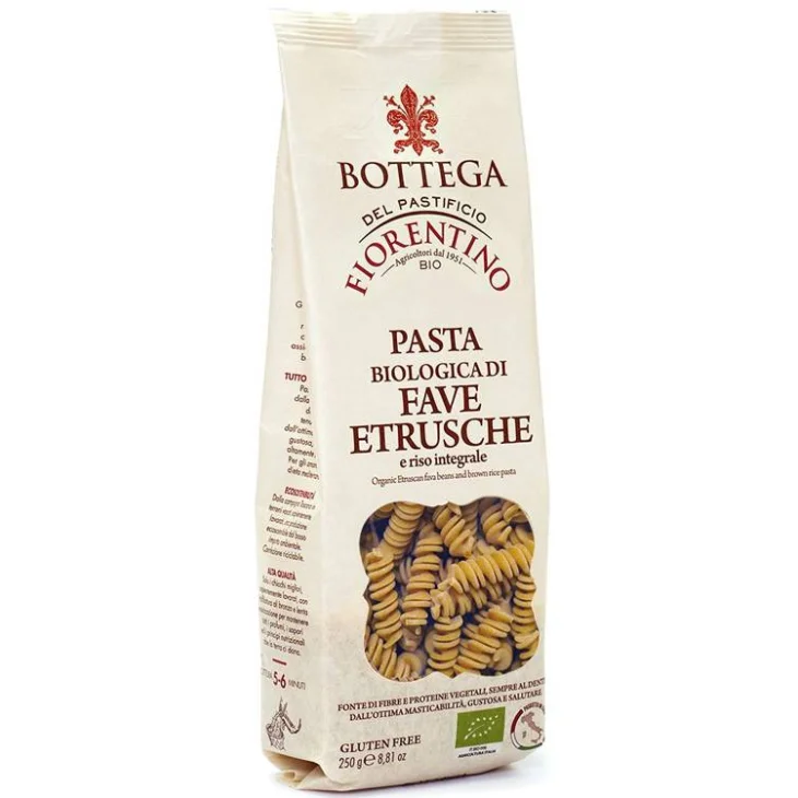 BOTTEGA DEL PASTIFICIO FIORENTINO PASTA BIOLOGICA DI FAVE ETRUSCHE E RISO INTEGRALE FUSILLI 250 G