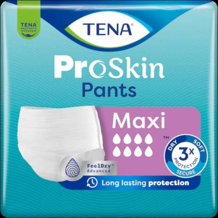Tena ProSkin Pants Maxi Mutandine Assorbenti per Incontinenza Taglia Small 10 pezzi Tena ProSkin Pants Maxi Mutandine Assorbenti per Incontinenza Taglia Small 10 pezzi