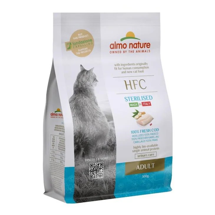 HUMAN FOOD CHAIN CAT DRY ADULT STERILIZZATO MERLUZZO 300 G HUMAN FOOD CHAIN CAT DRY ADULT STERILIZZATO MERLUZZO 300 G
