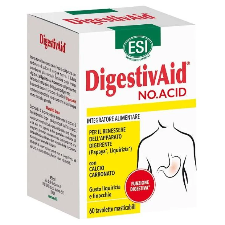 ESI DIGESTIVAID NO ACID 60 TAVOLETTE