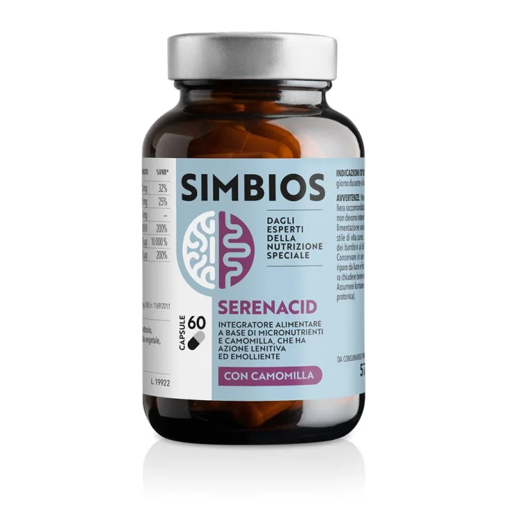 Simbios Serenacid Integratore Contro l'Acidit&agrave; di Stomaco 60 Capsule