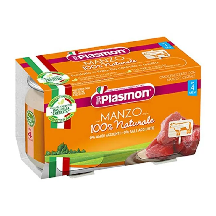 Plasmon Omogeneizzato al Manzo 2x120 grammi