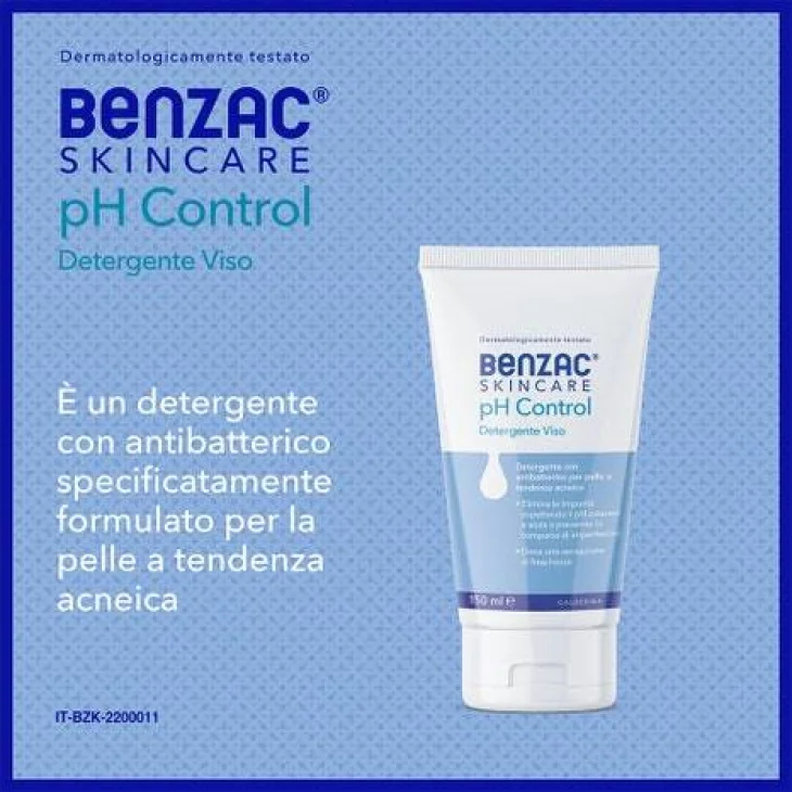 Benzac Skincare Ph Control Detergente Viso per Pelle con Acne 150 ml Benzac Skincare Ph Control Detergente Viso per Pelle con Acne 150 ml