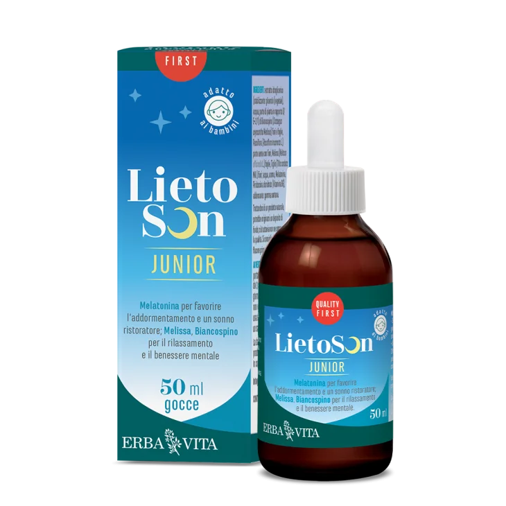 Erba Vita Lietoson Junior Gocce Integratore per il Sonno dei Bambini 50 ml Erba Vita Lietoson Junior Gocce Integratore per il Sonno dei Bambini 50 ml
