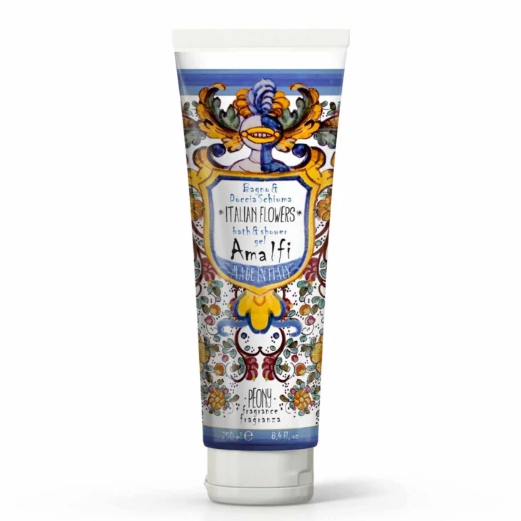 Maioliche Amalfi Docciaschiuma Delicato In Tubo Fico Nero e Rosa Bianca 250 ml