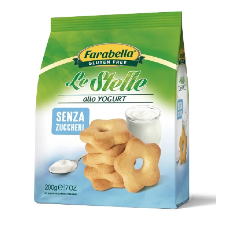 Farabella Le Stelle Biscotti yogurt senza zucchero 200 g Farabella Le Stelle Biscotti yogurt senza zucchero 200 g