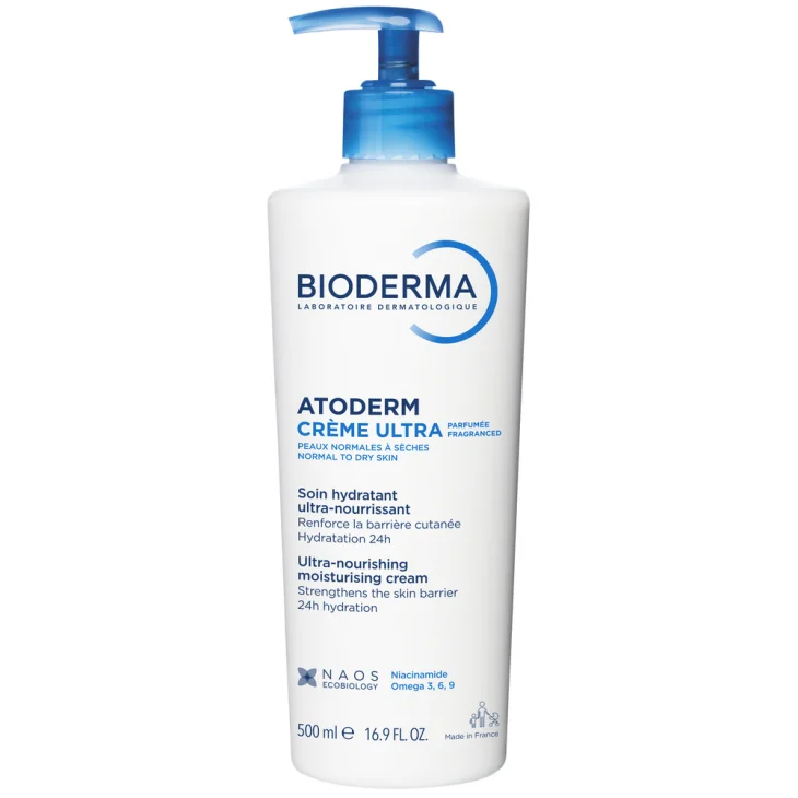 Bioderma Atoderm Cr&egrave;me Ultra Idratante Viso e Corpo per Pelle Secca 500 ml