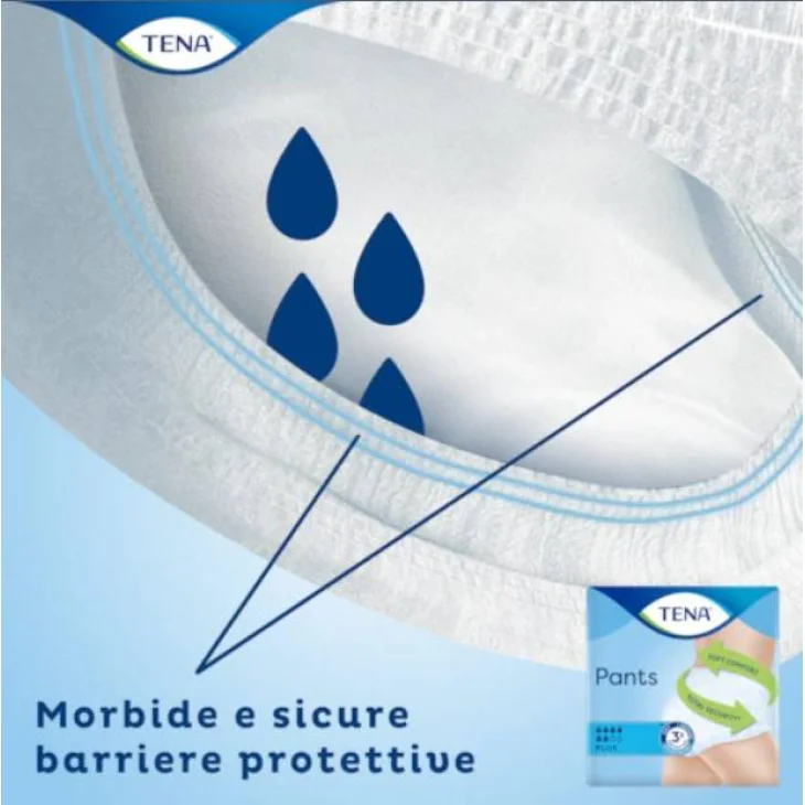 Tena Pants Plus Mutandine Assorbenti per Incontinenza Small 14 pezzi