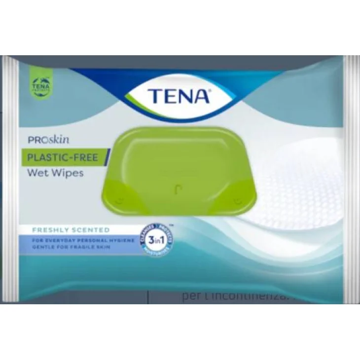Tena Wet Wipes Plastic Free Salviette Detergenti per Adulti 48 Pezzi Tena Wet Wipes Plastic Free Salviette Detergenti per Adulti 48 Pezzi