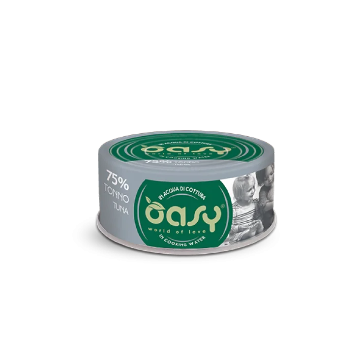 Oasy Wet Cat More Love Cibo Umido per Gatti in Lattina gusto Tonno 70 g Oasy Wet Cat More Love Cibo Umido per Gatti in Lattina gusto Tonno 70 g