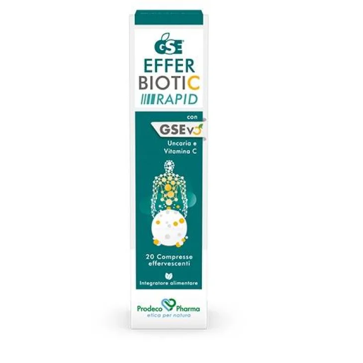 Prodeco Pharma Gse Efferbiotic Rapid Integratore per le Difese Immunitarie 20 compresse Prodeco Pharma Gse Efferbiotic Rapid Integratore per le Difese Immunitarie 20 compresse