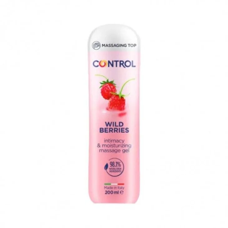 Control Wild Berries Massage Gel intimo massaggiante 3 in 1 200 ml