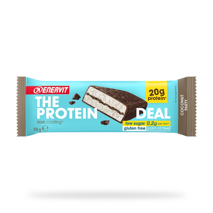 Enervit The Protein Deal Barretta proteica Gusto Cocco 55 g Enervit The Protein Deal Barretta proteica Gusto Cocco 55 g