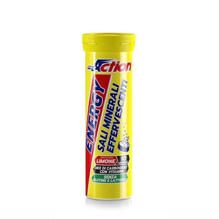 ProAction Energy Kit Sali Minerali + Alluminium Gusto Limone 10 compresse effervescenti ProAction Energy Kit Sali Minerali + Alluminium Gusto Limone 10 compresse effervescenti
